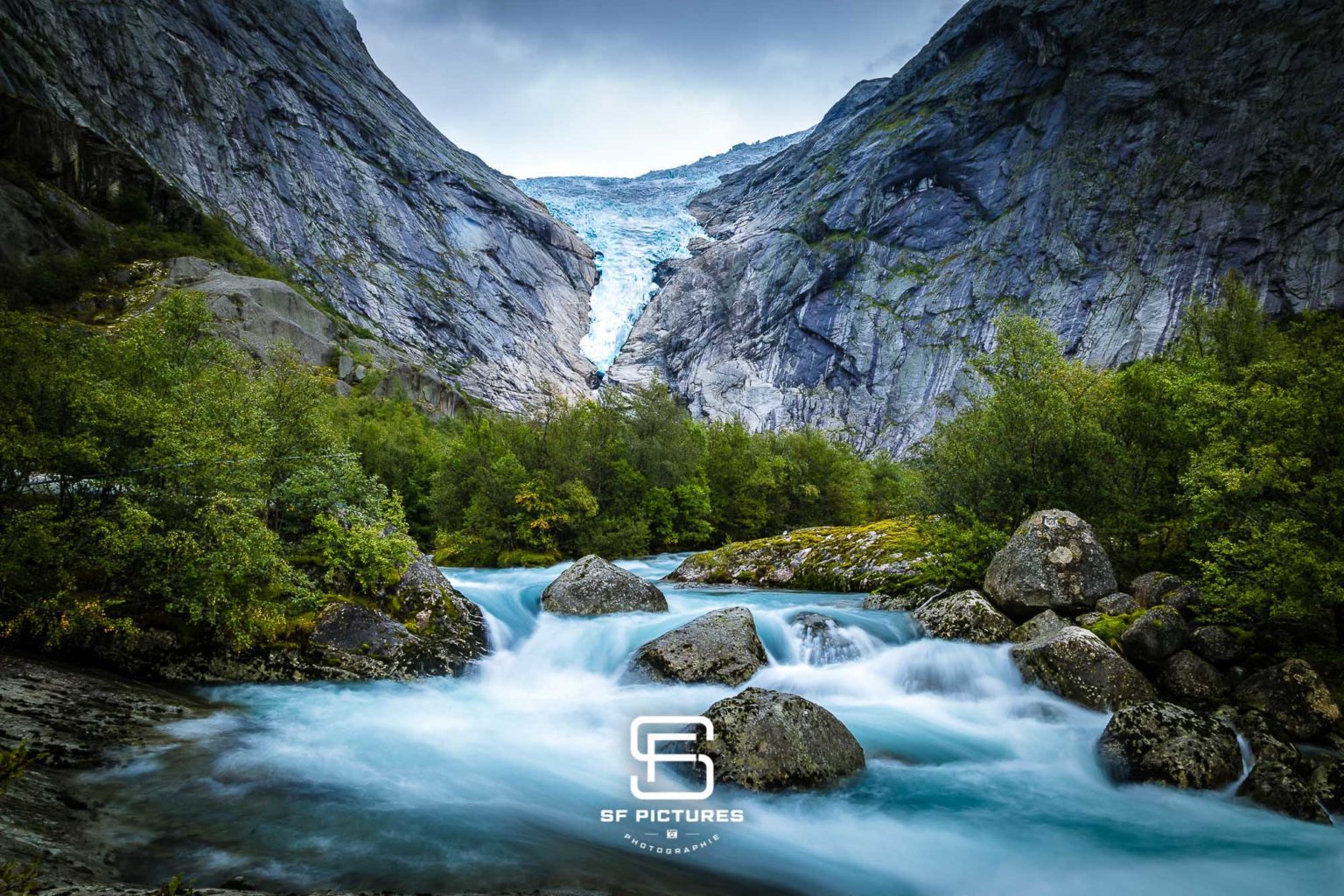 Glacier Briksdalbreen, Briksdalbre, Norvège