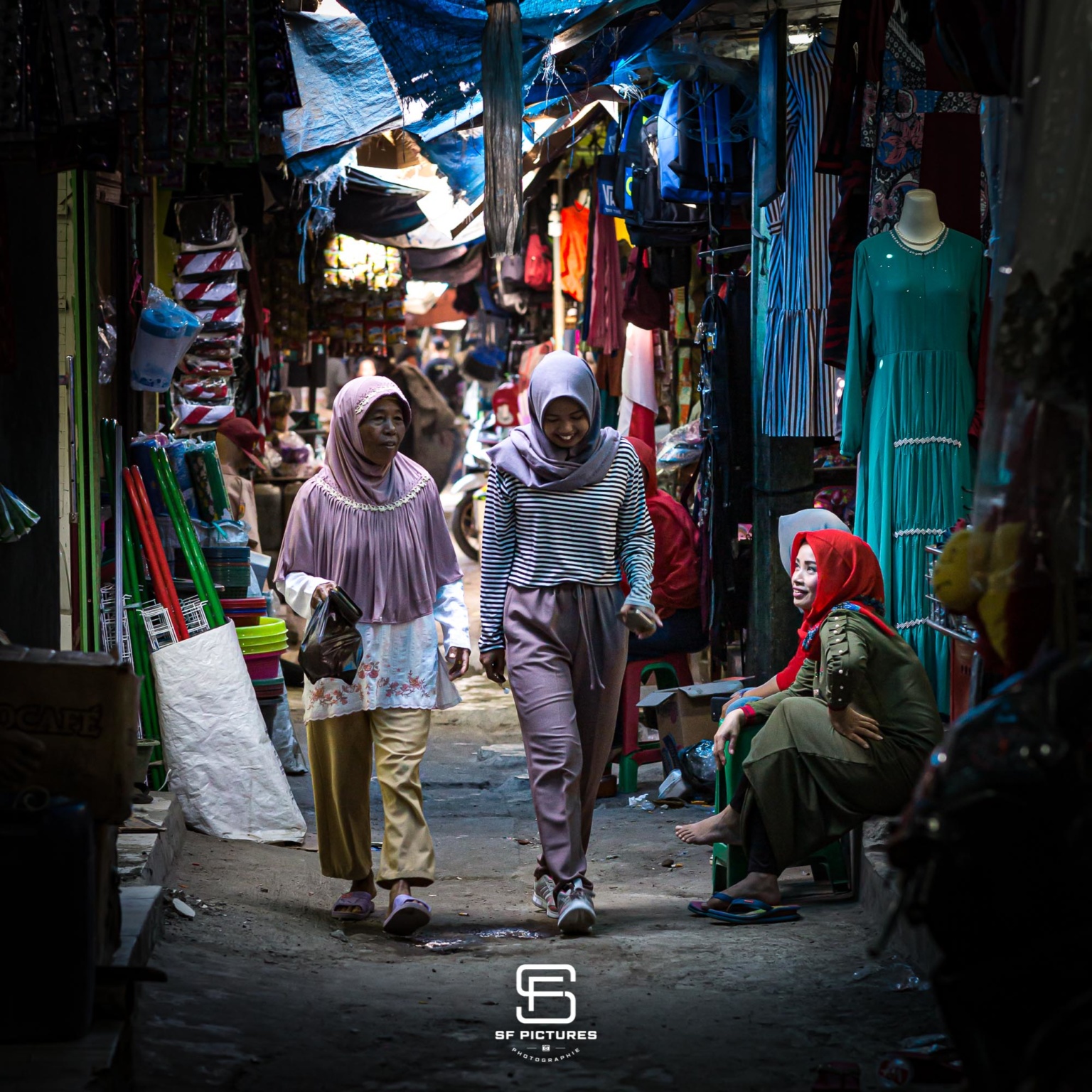 Au Marché, Cikampek, Java, Indonésie