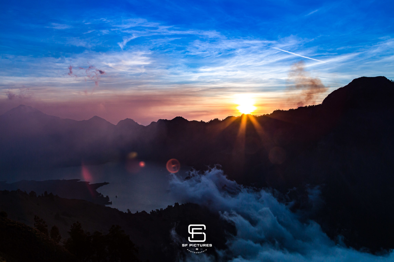 Caldeira du Rinjani, Lombok, Indonésie